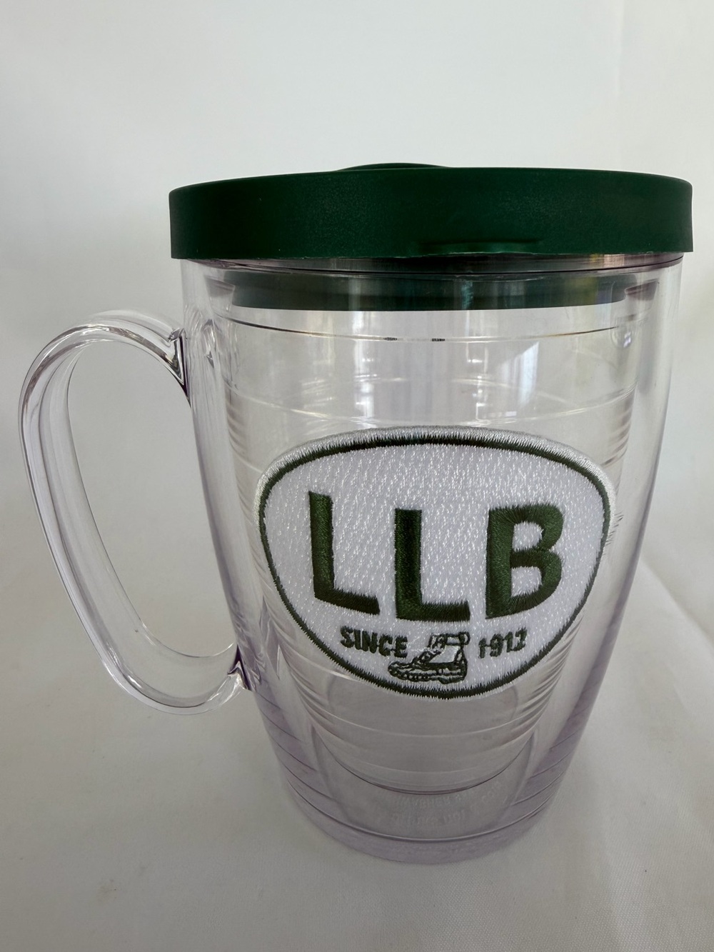 *New* Never Use Tervis Tumblr 16 Oz Clear LL Bean Logo With A Lid